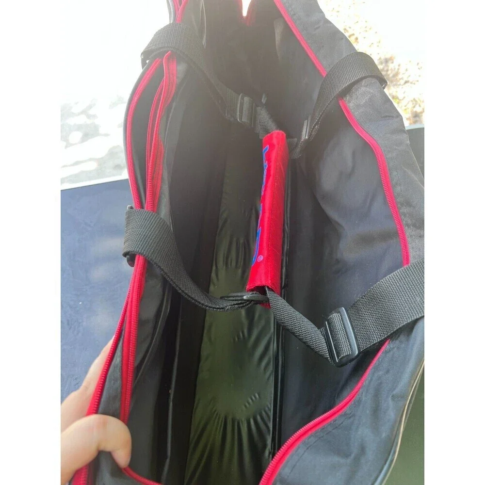 HEAD Series Unisex Duffle Bag – Black/Red Gym and Travel Bag for Men & Women